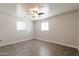 Spacious bedroom featuring light walls, tiled floors, recessed lighting, and window at 240 N Monte Vista St, Chandler, AZ 85225