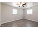 Bright bedroom with modern flooring, fresh paint and a ceiling fan at 240 N Monte Vista St, Chandler, AZ 85225
