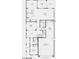 First floor plan featuring kitchen, dining, great room, laundry, tandem space, and garage at 32487 N 122Nd Ave, Peoria, AZ 85383