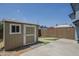 Backyard features useful and matching storage shed at 10101 N 91St Ave # 111, Peoria, AZ 85345