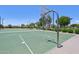 Community basketball court with green surface, basketball hoops, and well-kept landscaping at 19002 N Arbor Dr, Maricopa, AZ 85138