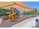 Community playground shaded featuring slides, climbing, swings, and soft landing for fun outdoors at 19002 N Arbor Dr, Maricopa, AZ 85138