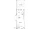 First floor plan featuring kitchen, living area, dining and two-bay garage at 3344 S Lotus Ave, Mesa, AZ 85212