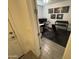Home gym area featuring workout equipment, including weights and a bench at 4490 S Montana Dr, Chandler, AZ 85248