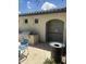 Poolside patio featuring outdoor grill, outdoor shower, trash receptacle and patio furniture at 4490 S Montana Dr, Chandler, AZ 85248
