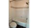 Standard bathroom features a bathtub with white tile surround and a shower head at 4850 E Desert Cove Ave # 241, Scottsdale, AZ 85254