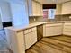 Modern kitchen features stainless steel appliances, beautiful countertops, and wood-look flooring at 4850 E Desert Cove Ave # 241, Scottsdale, AZ 85254