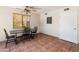Light dining area with view to the backyard at 6931 E Pershing Ave, Scottsdale, AZ 85254
