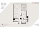 Detailed floor plan showcasing layout of a one-bedroom apartment with living, kitchen, and outdoor spaces at 7120 E Kierland Blvd # 316, Scottsdale, AZ 85254