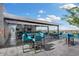 Outdoor dining area with misting system, TV and panoramic views at 7120 E Kierland Blvd # 316, Scottsdale, AZ 85254