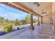 Relaxing patio and refreshing pool are perfect for entertaining or enjoying the outdoors at 12605 E Kalil Dr, Scottsdale, AZ 85259