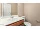 Clean half-bathroom featuring modern sink and fixtures at 16450 W Lilac St, Goodyear, AZ 85338