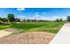 Expansive green space surrounded by homes under a blue sky creates a welcoming community atmosphere at 1882 S Jesse Pl, Chandler, AZ 85286