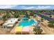 Community swimming pool with lap lanes, slides, diving board, changing rooms and ample parking at 19013 N 18Th Ave, Phoenix, AZ 85027