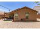 Nice backyard featuring a patio area and low-maintenance landscaping at 2223 S Hughes Dr, Buckeye, AZ 85326