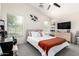 Inviting bedroom with a large window and contemporary furnishings, offering natural light at 2223 S Hughes Dr, Buckeye, AZ 85326