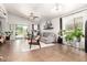 Spacious living room with tile floors, modern decor, and natural light at 2223 S Hughes Dr, Buckeye, AZ 85326