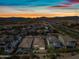Breathtaking sunset view of a beautiful neighborhood surrounded by desert landscape and mountains at 2315 W Duane Ln, Phoenix, AZ 85085
