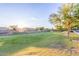 Lush community green space with beautiful landscaping and walking access at 3025 N Desert Horizons Ln, Casa Grande, AZ 85122