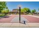 Outdoor basketball court with well-defined lines and paving shows the quality of construction and maintenance at 4711 E Buckboard Ct, Gilbert, AZ 85297