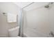 Bright bathroom featuring a shower-tub combo with tiled walls and modern fixtures at 850 S River Dr # 1047, Tempe, AZ 85281