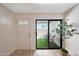 Home entryway features a charming door with a view of the outdoor patio at 850 S River Dr # 1047, Tempe, AZ 85281