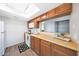 Functional kitchen with lots of counterspace and bright cabinets at 850 S River Dr # 1047, Tempe, AZ 85281