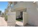 The fenced patio has an outdoor table and chairs at 850 S River Dr # 1047, Tempe, AZ 85281