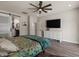 Main bedroom with a ceiling fan, and closet at 10033 W Jessie Ln, Peoria, AZ 85383