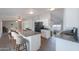 Stylish kitchen with an island, stainless steel appliances, and an open layout at 11192 N Johnson Rd, Maricopa, AZ 85139