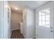 Functional laundry room with modern washer, dryer, and ample storage space at 11192 N Johnson Rd, Maricopa, AZ 85139