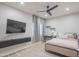 Modern bedroom featuring a ceiling fan, sleek furniture, and comfortable decor at 11333 N 92Nd St # 1075, Scottsdale, AZ 85260