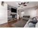 Comfortable living room with view into the dining area at 1145 E Harold Dr, San Tan Valley, AZ 85140