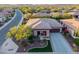 Aerial view of a single-story home in a well-maintained neighborhood at 13252 W Steed Ridge Rd, Peoria, AZ 85383