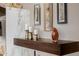 Living room showcasing wall design with stylish decor and floating shelves enhancing the space at 13252 W Steed Ridge Rd, Peoria, AZ 85383