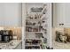 Walk-in pantry with lots of shelves and ample space for groceries at 13252 W Steed Ridge Rd, Peoria, AZ 85383