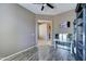 Home office space with a neutral color scheme, and a sleek minimalist desk at 18195 W Marshall Ln, Surprise, AZ 85388