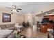 Spacious living area seamlessly connecting to the kitchen and dining space at 2401 E Rio Salado Pkwy # 1192, Tempe, AZ 85288