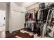 Walk-in closet providing ample space and storage solutions with shelving at 241 W Roadrunner Dr, Chandler, AZ 85286