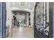 Grand foyer showcasing open-concept design, high ceilings with wood beams, and an elegant chandelier at 2748 E Warbler Rd, Gilbert, AZ 85297