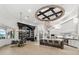 Expansive open-concept kitchen with an island, dining area, and views to the living room at 2748 E Warbler Rd, Gilbert, AZ 85297
