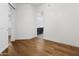 Bright bedroom with hardwood floors and ensuite bathroom provides a clean and modern aesthetic at 3131 N Central Ave # 3009, Phoenix, AZ 85012