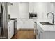 Bright kitchen with stainless steel appliances, white cabinets and countertops, and an undermount sink at 3131 N Central Ave # 3009, Phoenix, AZ 85012