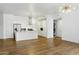 Bright living space with wood floors and modern kitchen including stainless steel appliances at 3131 N Central Ave # 3009, Phoenix, AZ 85012