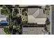 Aerial view of a home with a tile roof, swimming pool, and backyard at 4530 E Desert Wind Dr, Phoenix, AZ 85044