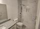 Updated bathroom with stylish shower, new vanity, and modern fixtures at 461 W Holmes Ave # 360, Mesa, AZ 85210