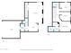 Detailed floor plan showcasing the layout of the home, including the living spaces and bedrooms at 4716 E Red Oak Ln # 102, Gilbert, AZ 85297