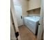Convenient laundry room with white washer and dryer units next to a door at 4716 E Red Oak Ln # 102, Gilbert, AZ 85297