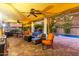 Outdoor covered patio, grill, and a pristine swimming pool in backyard at 650 E Silver Creek Rd, Gilbert, AZ 85296
