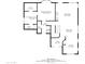Floor plan of the first level, with measurements and room names at 823 W Bradford Dr, Gilbert, AZ 85233